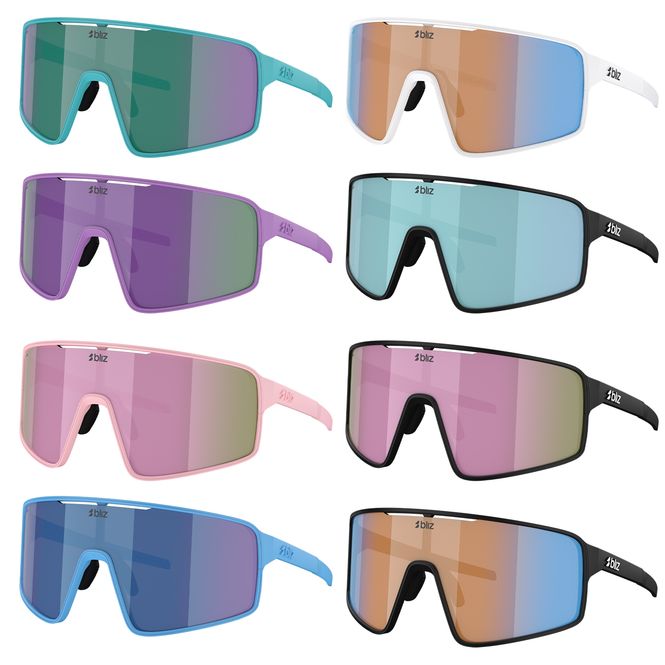 Hovedbilde Bliz - Shaped By The North P001 - Matte Black-Coral/Orange Mirror Blue