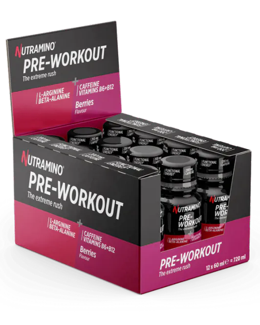 Hovedbilde Nutramino - PWO SHOT Berries 12x60ml