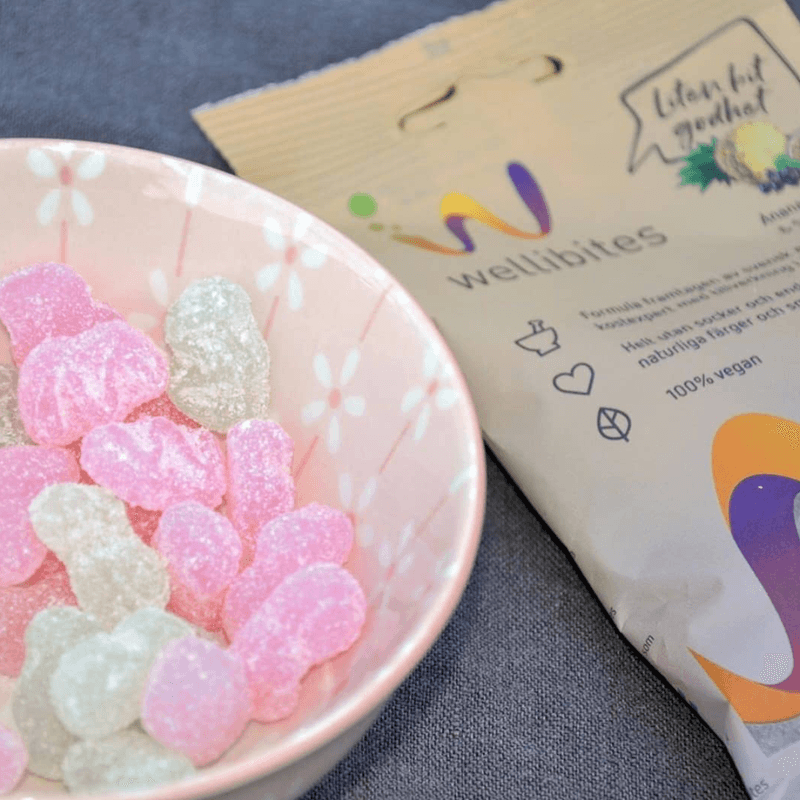 Wellibites - Jordbær & Cola 70g