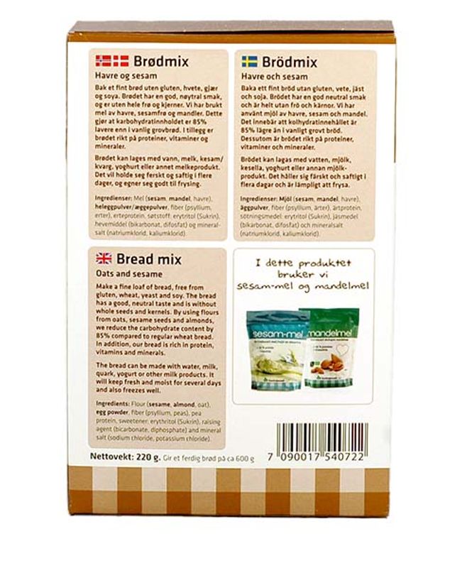 Sunnere Proteinbrød 220g