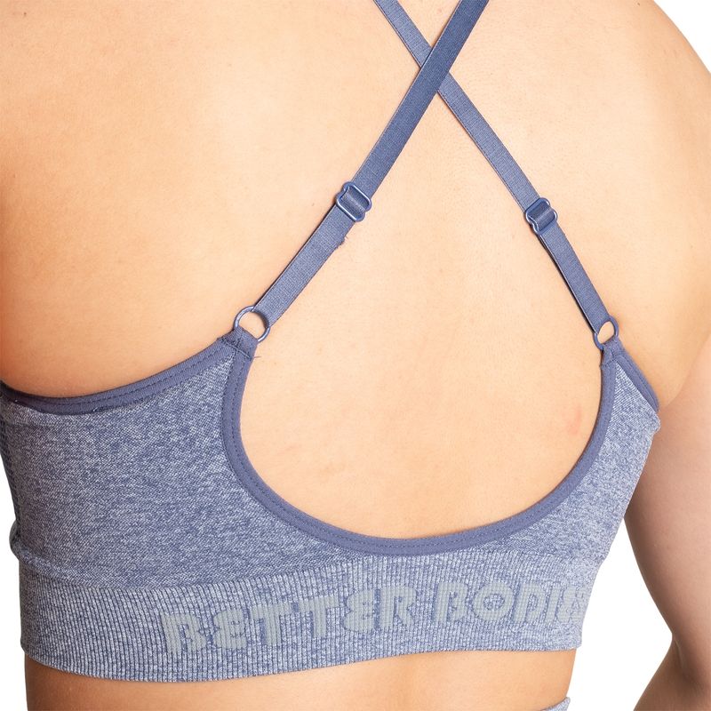 Better Bodies Curve Scrunch Bra - Blue Melange
