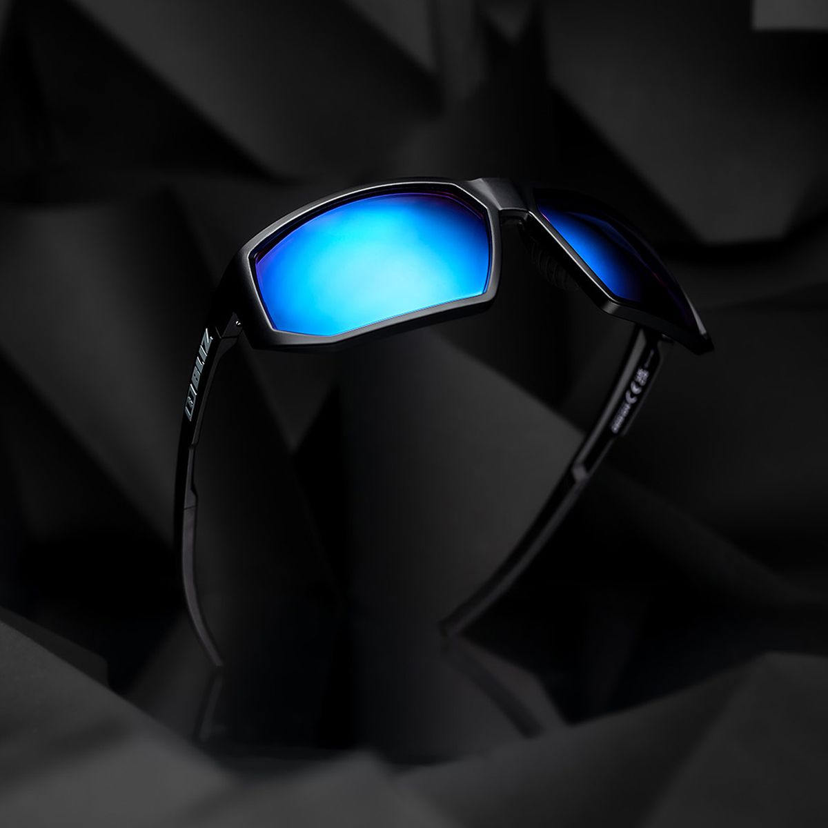 Bliz Arrow - Matt Black Rose Violet Blue Mirror