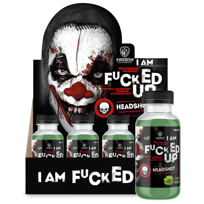 Hovedbilde Swedish Supplements - Fucked Up Headshot Green Apple 16x100ml