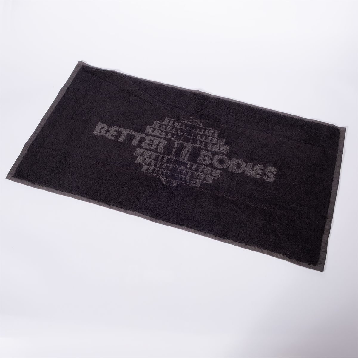 Better Bodies Gym Towel - Black/Grey