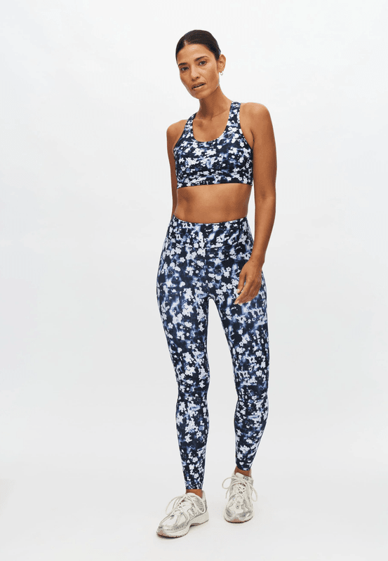 Rôhnisch - Printed Mesh Sportsbra - Indigo Bloom