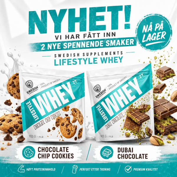 Hovedbilde Swedish Supplements - Lifestyle Whey Proteinpulver 900g