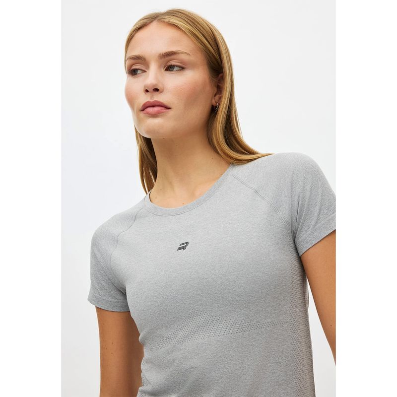 Rôhnisch - Seamless Flex Tee - Grey Melange