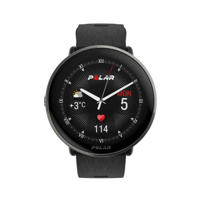 Polar Ignite 3 - Titanium Leather (+ Ekstra Silikonreim)