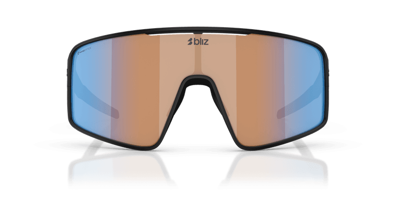Bliz - Shaped By The North P001 - Matte Black-Coral/Orange Mirror Blue