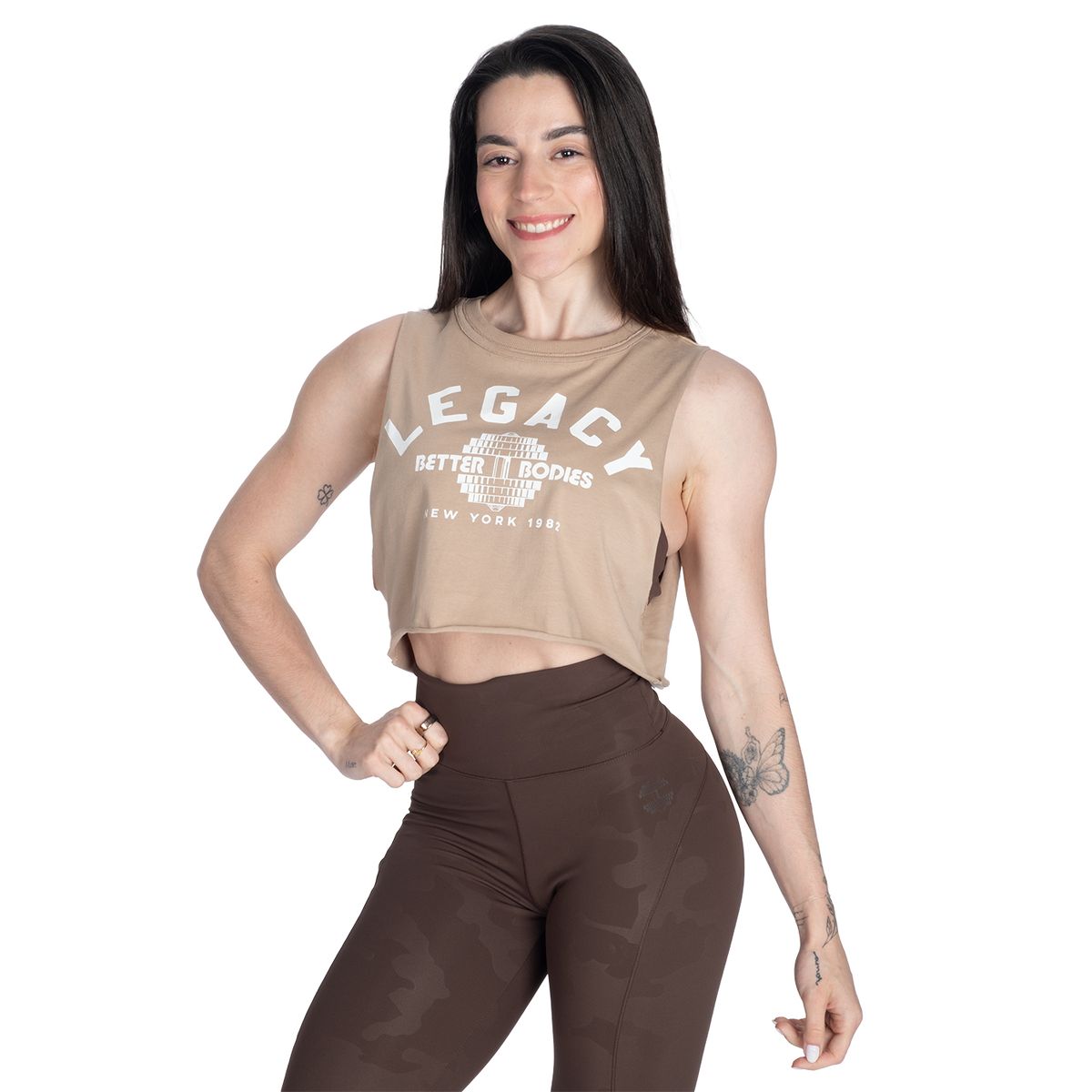 Better Bodies Legacy Cut Tank - Washed Desert