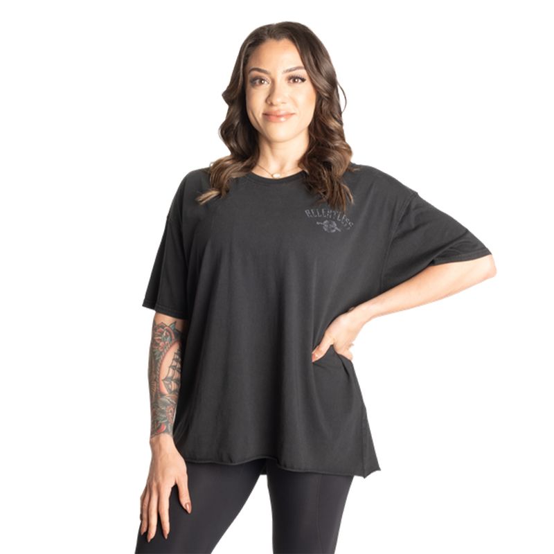 Better Bodies Relentless Oversized Tee - Washed Black