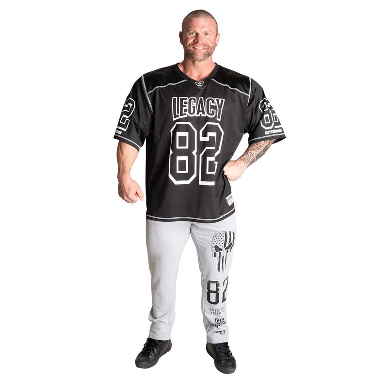 Better Bodies Graphic Standard Sweatpant - Light Grey Melange
