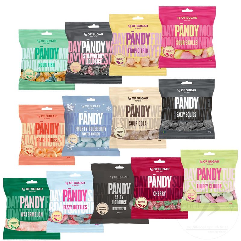 Pandy - Candy Smakspakke (12x50g)