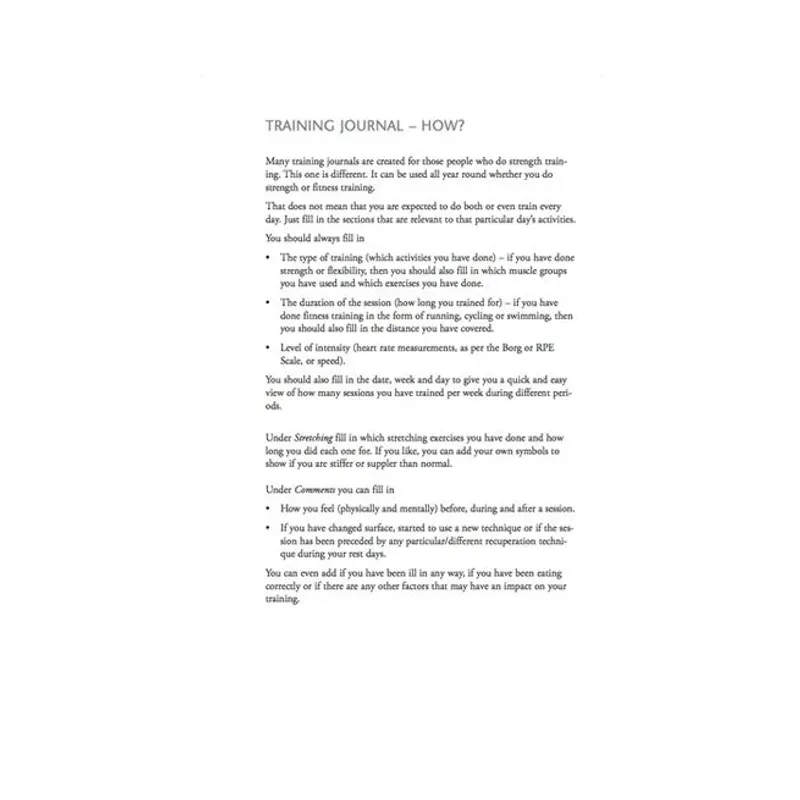 Training Journal 