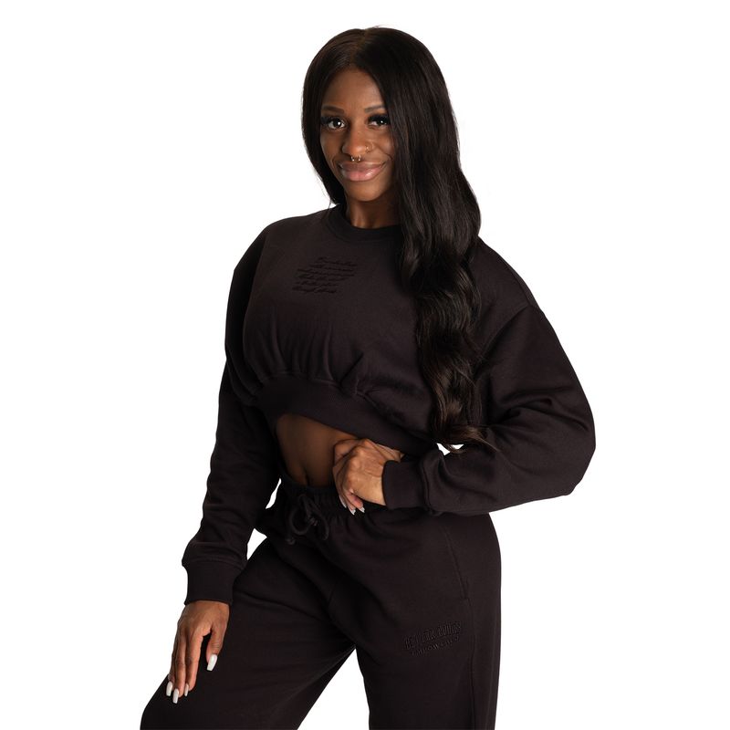 Better Bodies Empowered Crop Sweater - Black