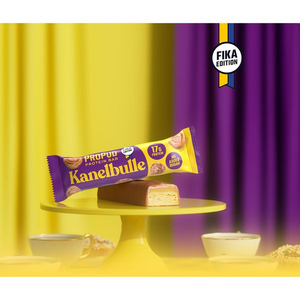 Hovedbilde Njie - ProPud Proteinbar - Kanelbulle (12x55g)