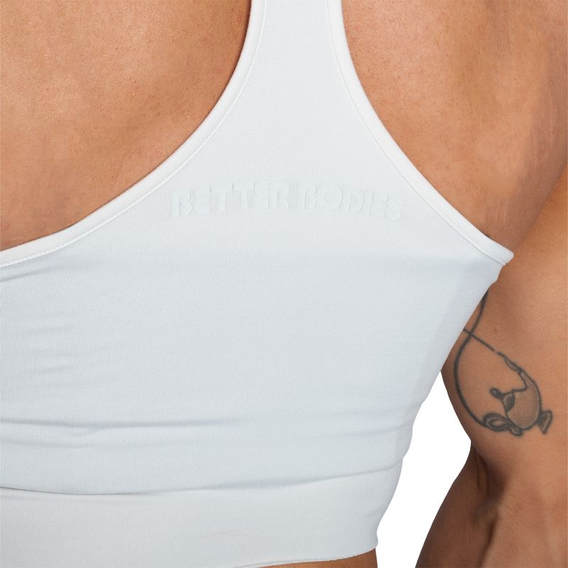 Better Bodies Performance Crop Halter - Off White