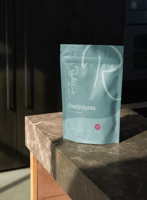 Hovedbilde Radiant Health - Elektrolyttpulver Raspberry 180g
