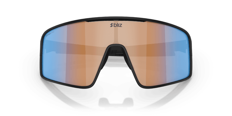 Bliz - Shaped By The North P001 - Matte Black-Coral/Orange Mirror Blue
