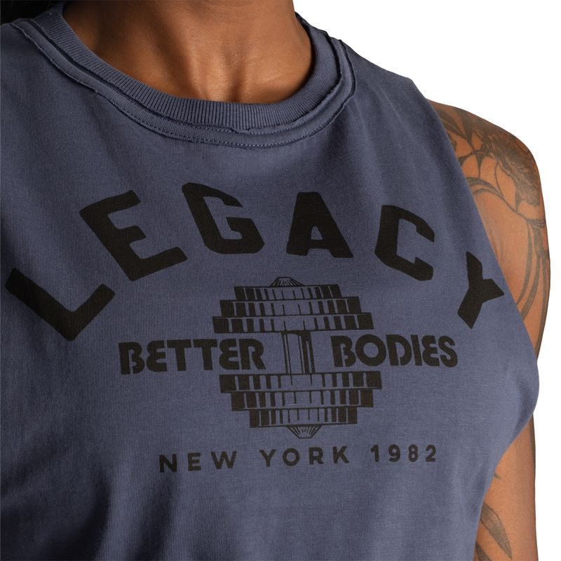 Better Bodies Legacy Cut Tank - Washed Sky Blue
