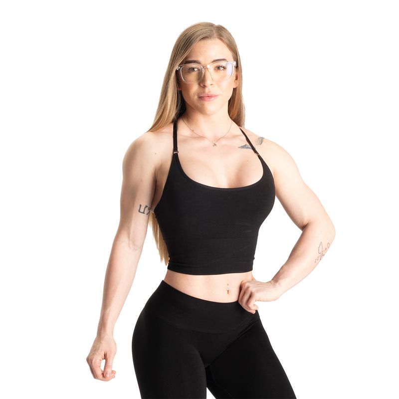 Better Bodies Rockaway Bra - Black Melange