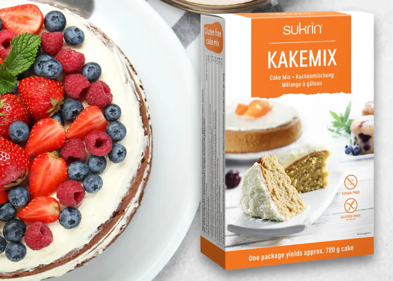 Sukrin Kakemix - Gluten og Sukkerfri 285g