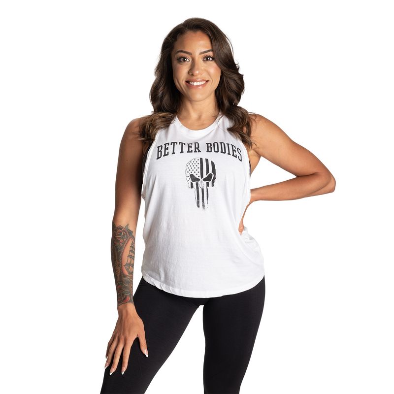 Better Bodies Skull Empire Tank - White