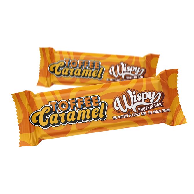 Hovedbilde Wispy Proteinbar - Toffee Caramel 55g