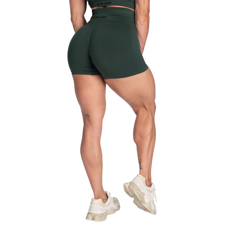 Better Bodies Scrunch Shorts - Emerald Green