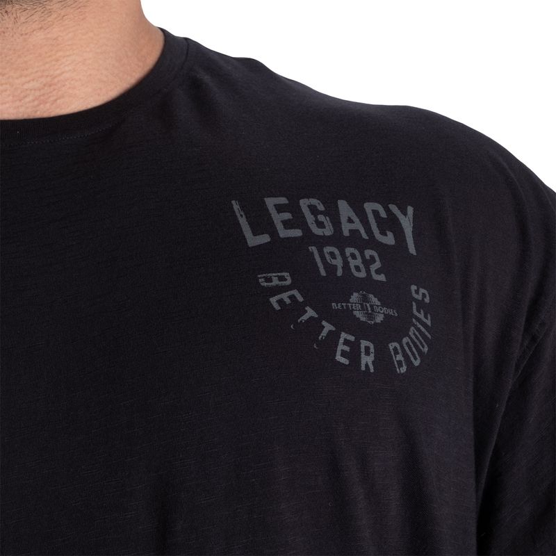 Better Bodies Legacy Slub Iron Tee - Washed Black