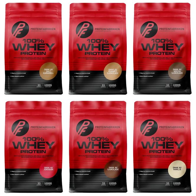 Hovedbilde PF - 100% Whey Protein 1000g