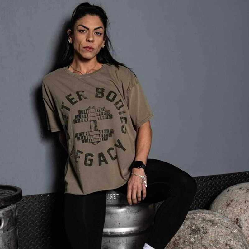 Better Bodies Legacy Oversized Tee - Washed Green
