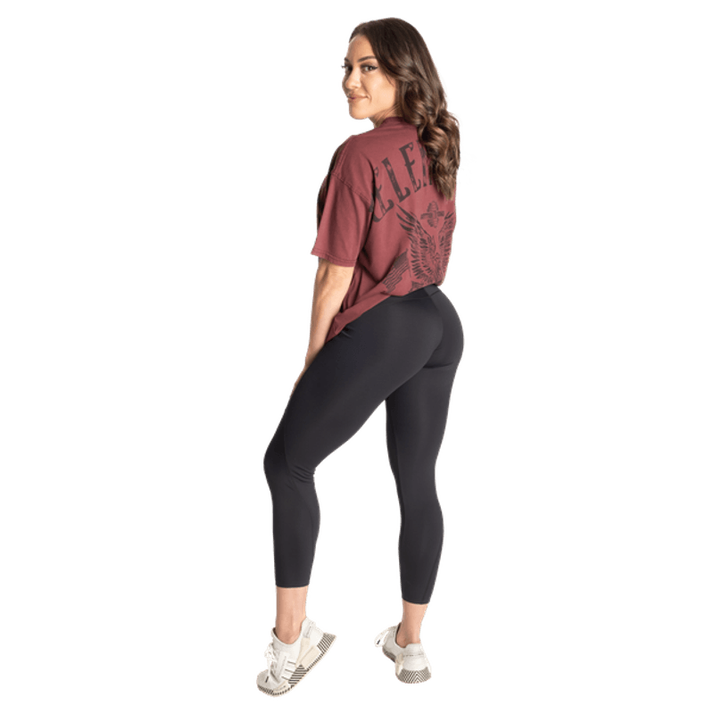 Better Bodies Relentless Oversized Tee - Washed Maroon