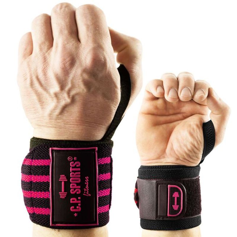 C.P Sports - Strongman Wrist Wrap 50cm Pink